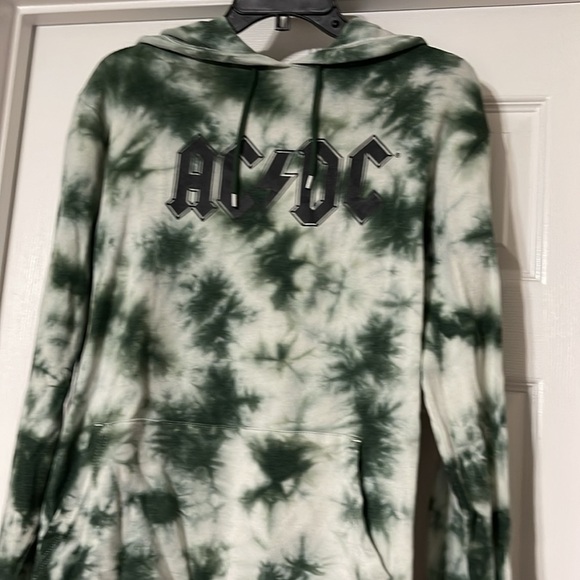 AC/DC hooded tie dyed sweatshirt L - Picture 2 of 6